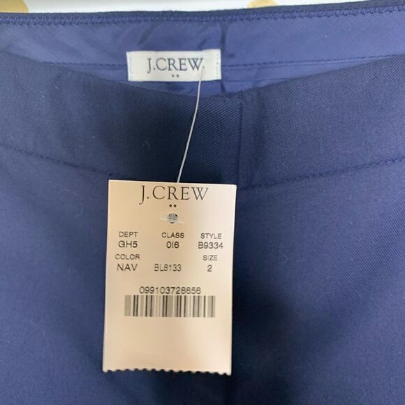 J. Crew Factory Navy Cropped Pants 2 - Picture 2 of 6